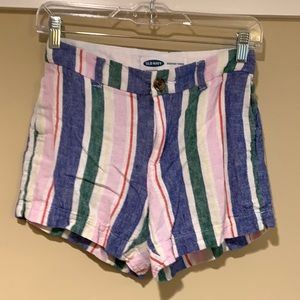 Old Navy Everyday Short Multicolor Striped Shorts